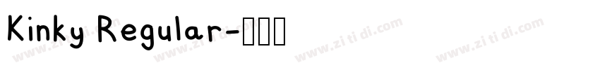 Kinky Regular字体转换